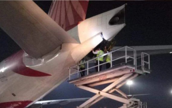 Air India flight to San Francisco catches fire at Delhi airport