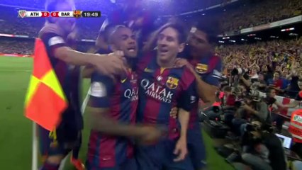 Le but fou de Messi en finale de la Coupe du Roi 2015 !