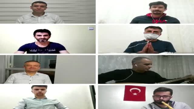 KAHRAMANMARAŞ Sağlıkçılar koronavirüse türkü yazıp, koro halinde söyledi