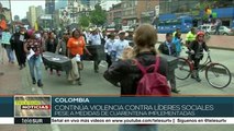 Son asesinados dos líderes sociales y un excombatiente colombianos