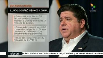 Gobernador de Illinos compró 1.7 mdd en insumos médicos chinos
