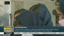 Afganas desarrollan respiradores artificiales para atender a enfermos