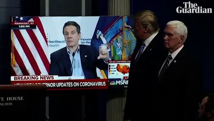 Trump reads out positive news stories at press briefing as US death toll reaches 40,000