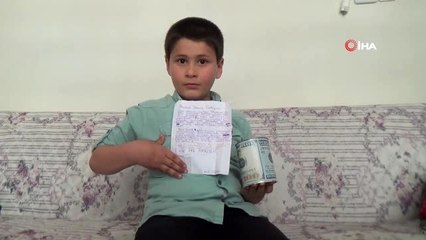 (KAHRAMANMARAŞ 7 yaşındaki küçük Yusuf, tablet almak için biriktirdiği 563 lirayı "Biz Bize Yeteriz...