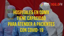 Hospitales en CDMX tiene capacidad para atender a pacientes con Covid-19