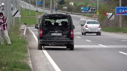 Bolu'da, 2 aracın karıştığı kazada yaralanan yayanın ölmediği anlaşıldı