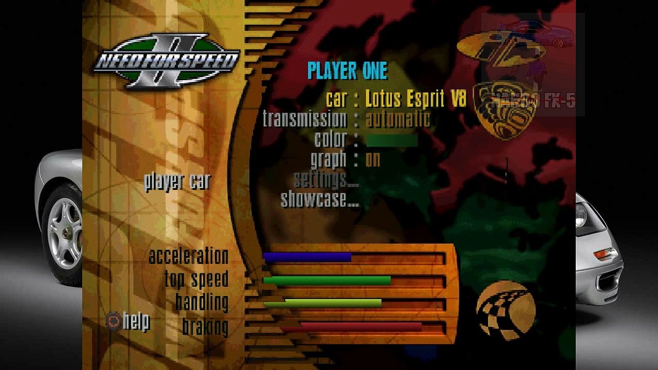 Need For Speed 2 (PSX) Parte #3 - Modo Torneio- Corridas com a McLaren F1