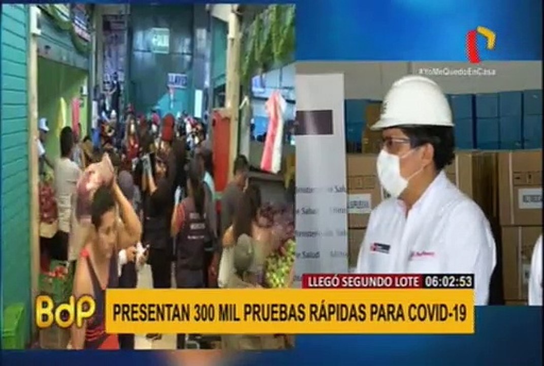 COVID-19: Minsa presenta 300 mil pruebas rápidas