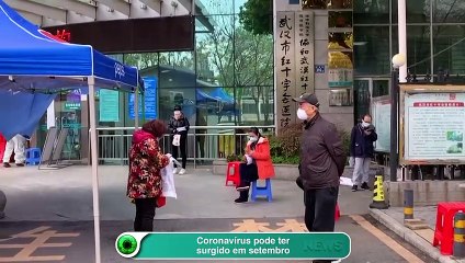 Coronavírus pode ter surgido em setembro