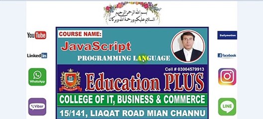 JavaScript Lecture 3