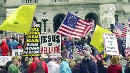 'We need to get back to work': protesters decry shelter-in-place order in Pennsylvania