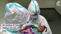 Enfermeras fingen ser los padres de un bebé luego de que su familia diera positivo al COVID-19