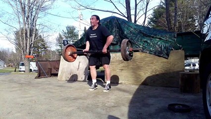 Continental Axle Front Squats 3x3x220lb