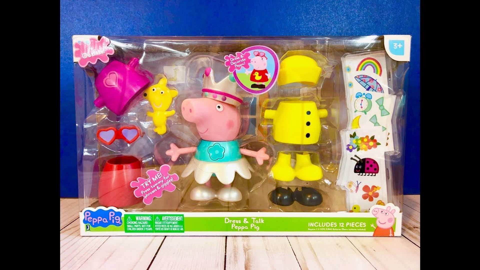 New DRESS and TALK PEPPA PIG Toy Opening Unboxing for Young Kids Toddlers  Video - video Dailymotion