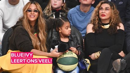 Blue Ivy doet thuis een experiment