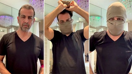 Ronit Roy Shows Creative Way To Make A Protective Mask