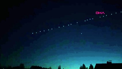 Gökyüzünde panik yaratan görüntü!