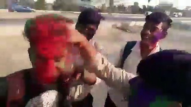 HAPPY holi last holi celebration in lalganj st Paul's school __ lalganj st pauls school