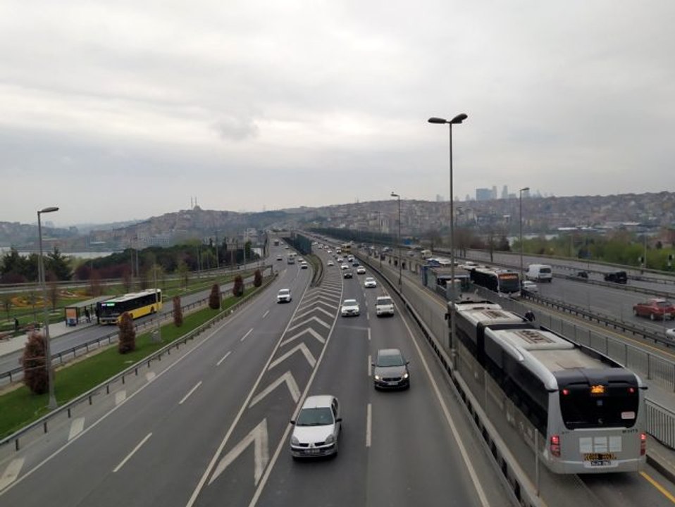 Haliç'te trafik yoğunluğu