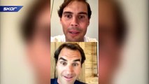 Roger Federer ve Rafael Nadal canlı yayında buluştu