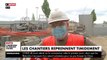 Coronavirus - Dans le Rhône, une entreprise de BTP a repris certains de ses chantiers avec la mise en place de mesures sanitaires pour les ouvriers - VIDEO