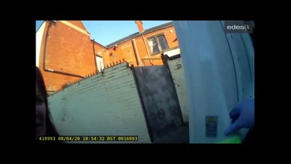 Bodyworn video captures woman coughing at police during arrest