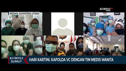 Hari Kartini, Kapolda Sumut VC Dengan Tim Medis Covid-19
