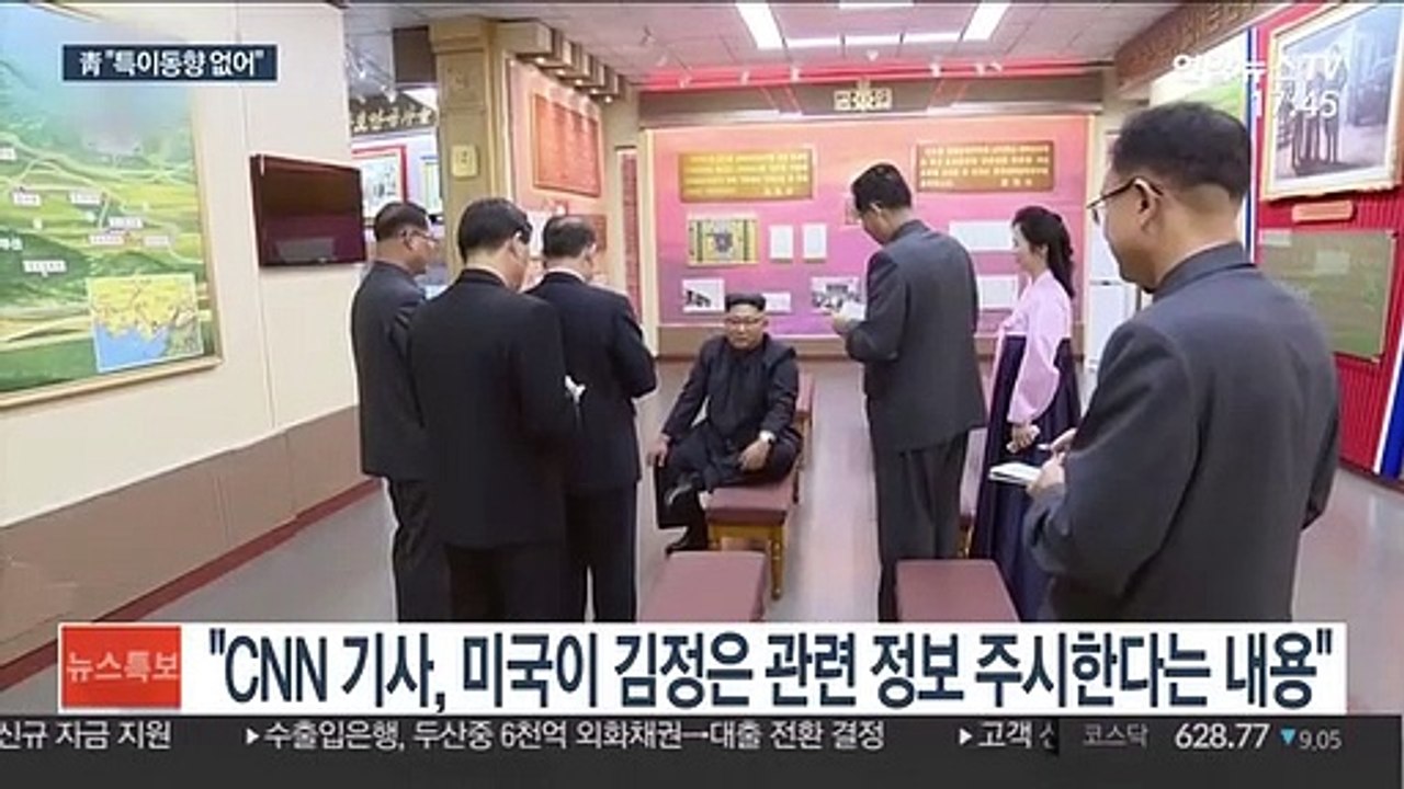 정부 "김정은 건강이상설 사실 아냐.…특이 동향없어"