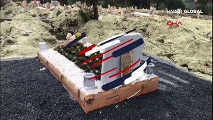 Ebru Şallı oğlu Pars'ın mezarını ziyaret etti