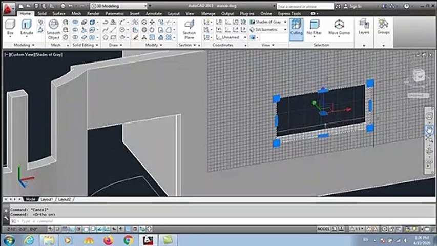 Auto CAD Tutorial: How To Convert 2D Object into 3D Object | AutoCAD 3D House Modeling for Beginner