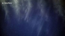 Several shooting stars seen in timelapse of Lyrid meteor shower