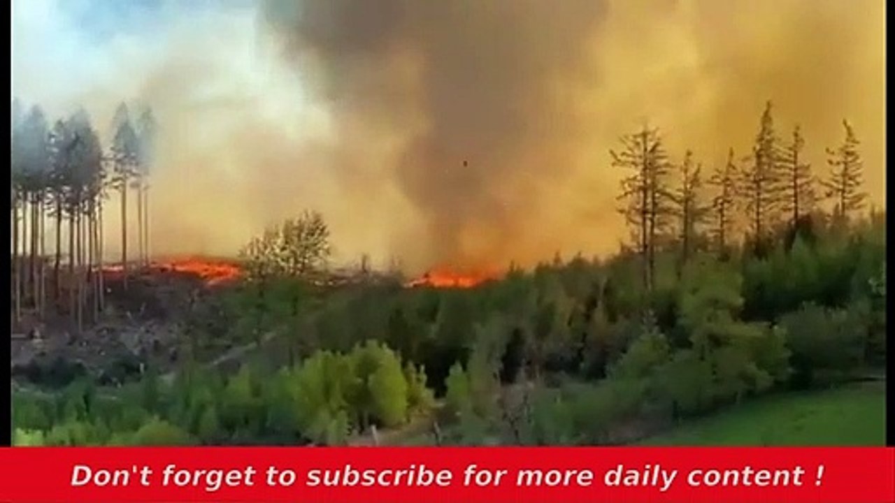 Wildfire in Gummersbach, Germany ! 20 April 2020
