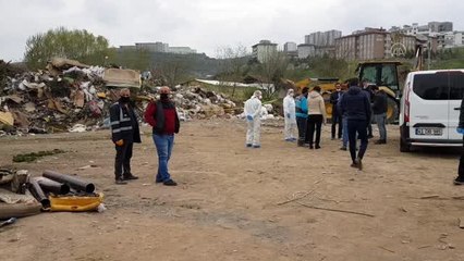 Hafriyat alanında battaniyeye sarılı halde ceset bulundu