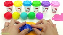 Learn Colors Hello Kitty Dough with Dinosaur Ice Cream Popsicles Molds and Surprise Toys LEGO