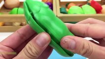 Learn Names of Fruit and Vegetables Velcro Cutting Toys Education Videos for Children Learning