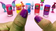 Learn Colors Nail Polish Finger Family Song Surprise Toys TROLLS Learn Colors for Kids