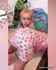 Funny Baby Trying To Exercise For A Healthy Body
