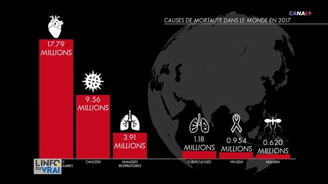 Le coronavirus fait beaucoup moins de morts que les autres maladies dans le monde