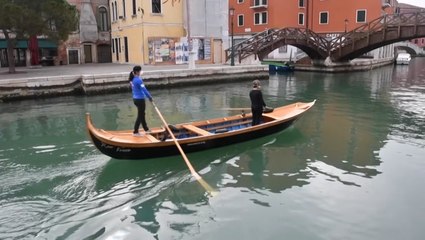 Gondolas used to deliver food to those who can't shop
