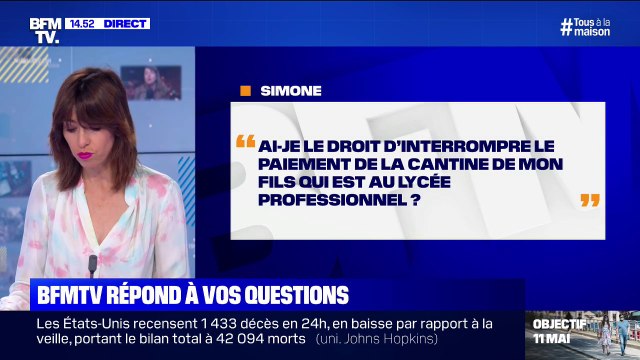 Ai-je le droit d'interrompre le paiement de la cantine de mon fils en lycée professionnel? BFMTV répond à vos questions