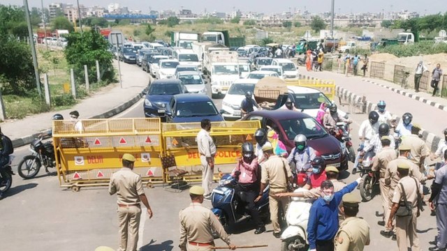 Lockdown: Huge traffic jam seen at Delhi-Ghaziabad border