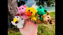 LEARNING ANIMAL SOUNDS and Names with FINGER PUPPET TOYS-