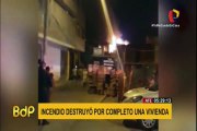 Incendio destruye vivienda en Ate Vitarte