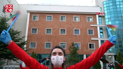 Kayseri'de lösemili çocuklara danslı moral