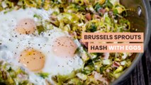 BRUSSELS SPROUTS HASH WITH EGGS - brussels sprouts hash and eggs