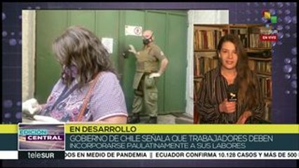 Pdte. chileno anuncia retorno gradual de trabajadores públicos