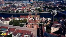 Switzerland - Beautiful Views Of Basel City (Drone 4K)