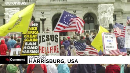 Pittsburgh protesters push for an end to coronavirus-related confinement