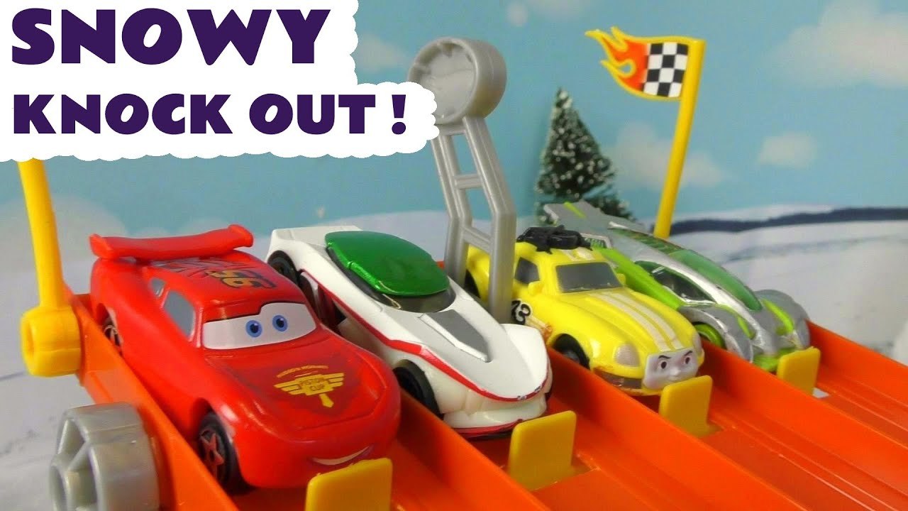 Hot Wheels Snowy Challenge with Disney Cars Lightning McQueen vs Funny Funlings and Paw Patrol in this Family Friendly Full Episode English Story for Kids from the Kid Friendly Family Channel Toy Trains 4U