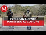 Habitantes armados cierran el paso por temor al covid-19 en Guerrero